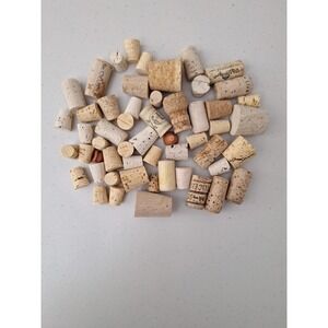 Set of 55 Recycled Champagne Corks For Crafting Various Brands, Sizes, Shapes